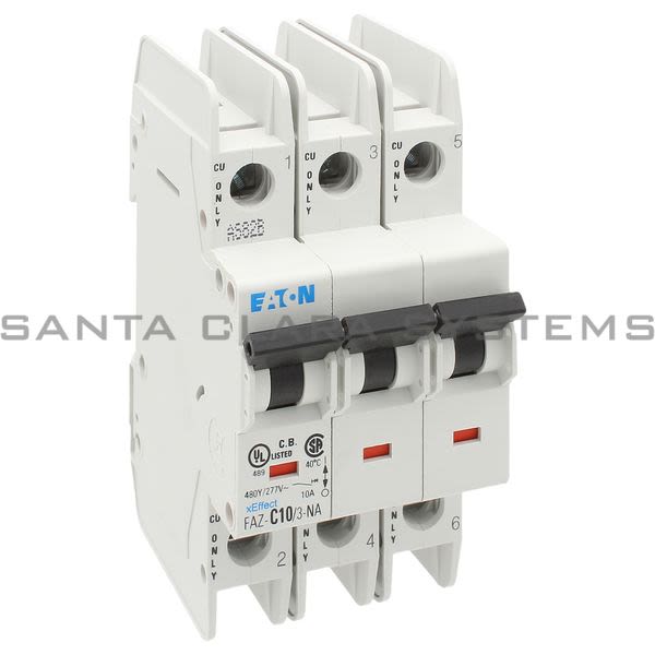 Moeller FAZ-C10-3-NA Circuit Breaker Product Image