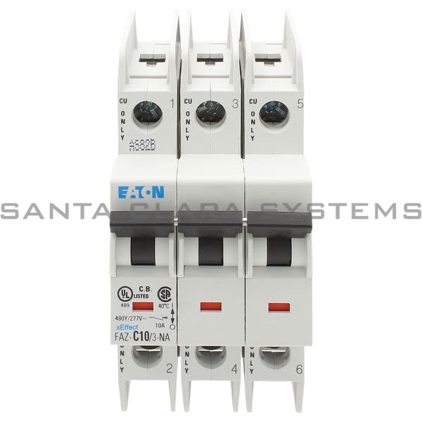 Moeller FAZ-C10-3-NA Circuit Breaker Product Image