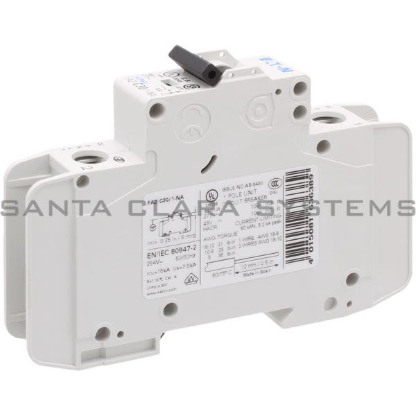 Moeller FAZ-C30/1-NA  Circuit Breaker Product Image