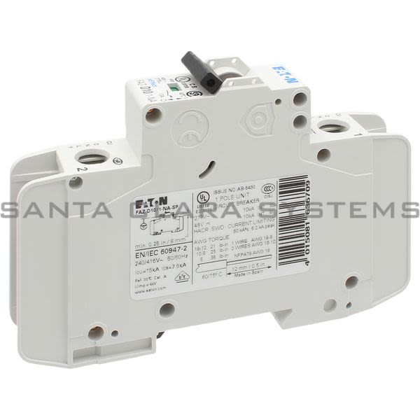 Moeller FAZ-D10-1-NA-SP Circuit Breaker Product Image