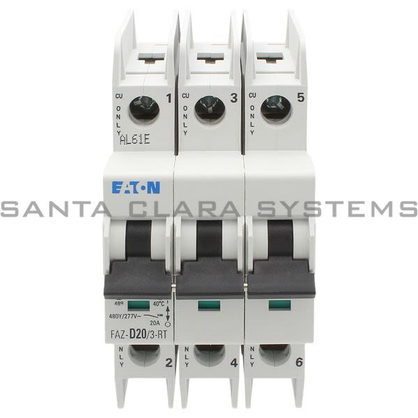 Moeller FAZ-D20-3-RT Circuit Breaker Product Image