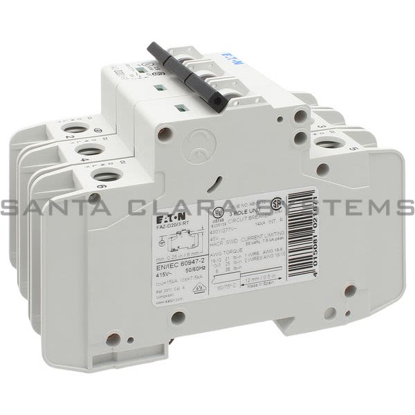 Moeller FAZ-D20-3-RT Circuit Breaker Product Image