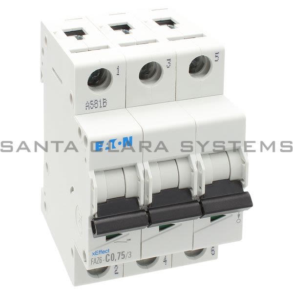 Moeller FAZ6-C0-75-3 Circuit Breaker Product Image