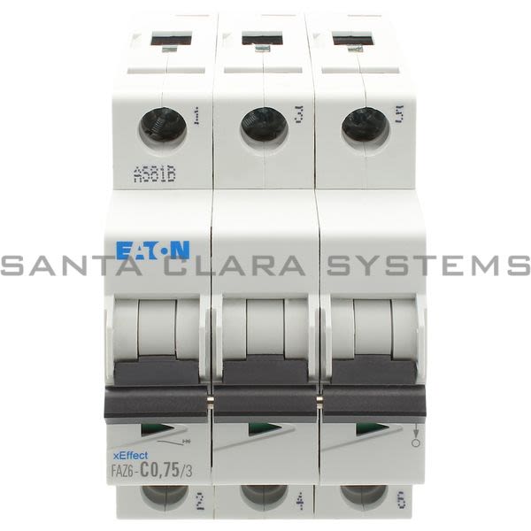 Moeller FAZ6-C0-75-3 Circuit Breaker Product Image