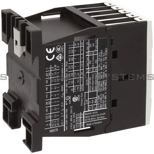 Moeller XTCE007B10A Contactor Product Image