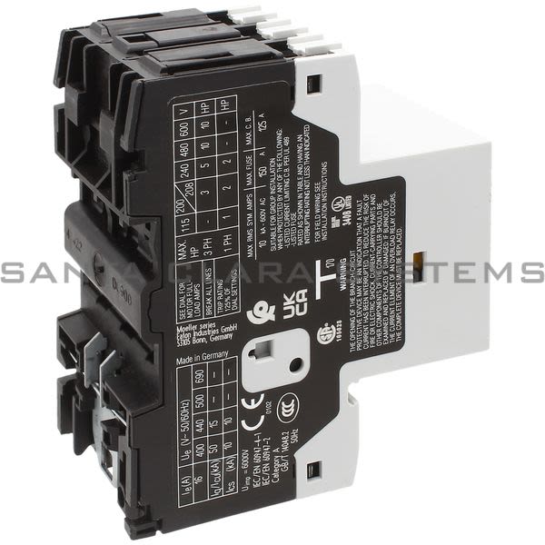 Moeller XTPB016BC1 Motor Protector | Eaton Product Image