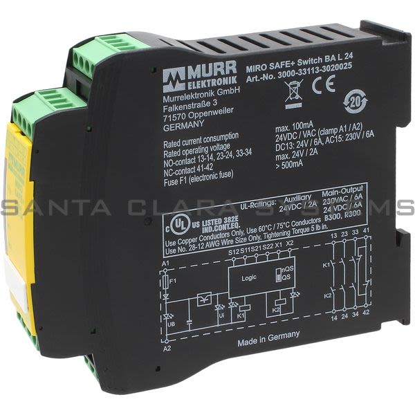 Murr Elektronik 3000-33113-3020025 Safety Relay Product Image