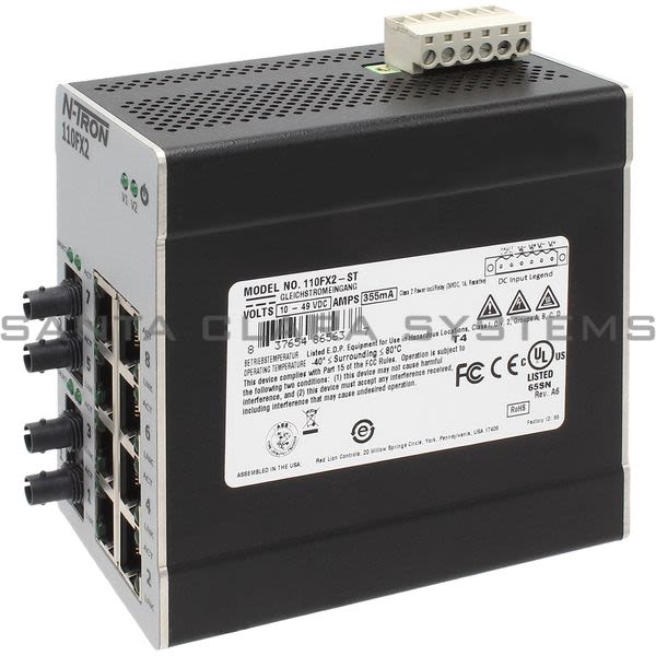 N-Tron 110FX2-ST  EtherNet Switch Product Image