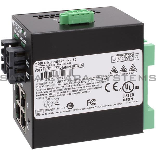 N-Tron 306FX2-N-SC Industrial Ethernet Switch Product Image