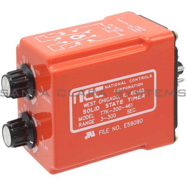 National Controls CKK-00300-461  Timer Relay | 3-300 SECOND TIME RANGE Product Image
