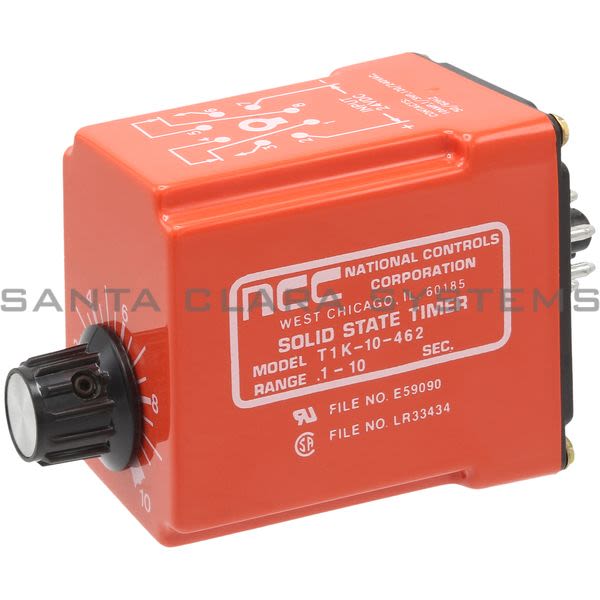 National Controls T1K-00010-462  TIME DELAY RELAY | 0.1-10 SECOND TIME RANGE Product Image