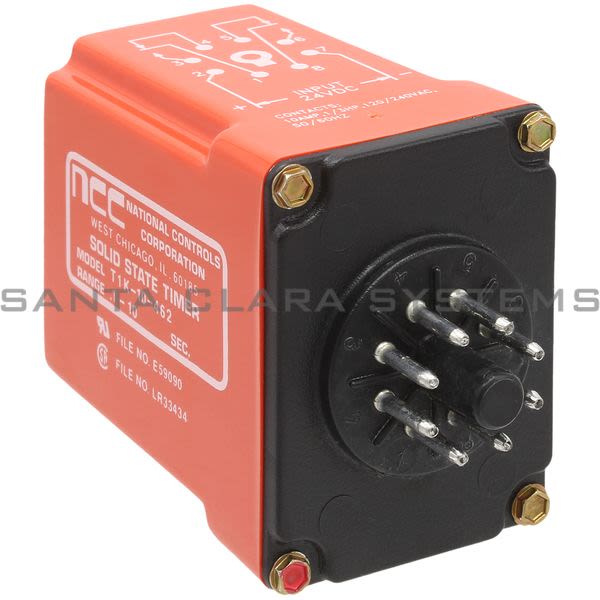 National Controls T1K-00010-462  TIME DELAY RELAY | 0.1-10 SECOND TIME RANGE Product Image