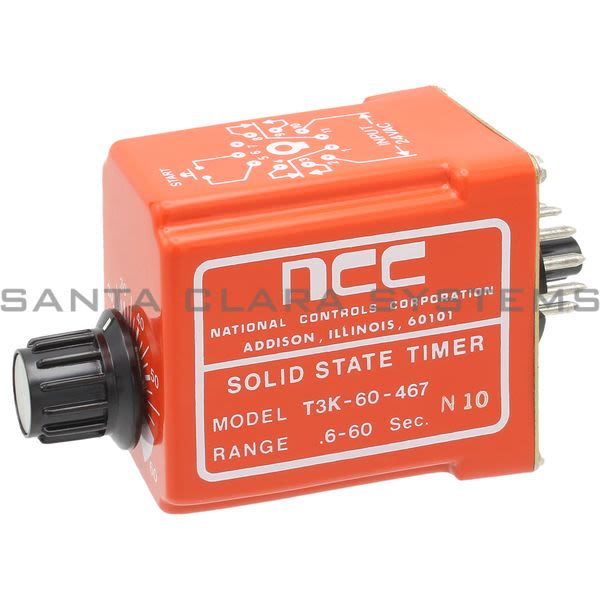 National Controls T3K-00060-467  Time Delay Relay Product Image