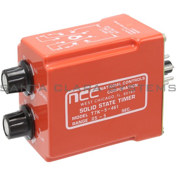 National Controls T7K-00005-461  TIME DELAY RELAY | .05-5 SECOND RANGE Product Image