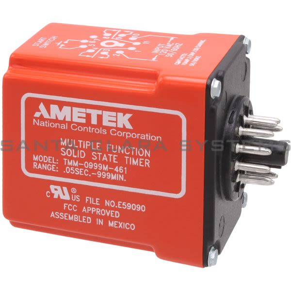 National Controls TMM-0999M-461-.50SEC-9999MIN-120VAC Timing Relay Product Image