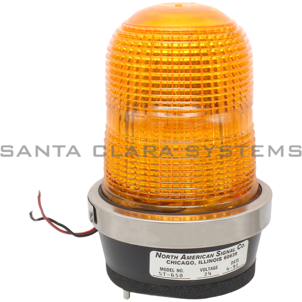 North American Signal Co. ST650-A Amber Strobe Light  Product Image