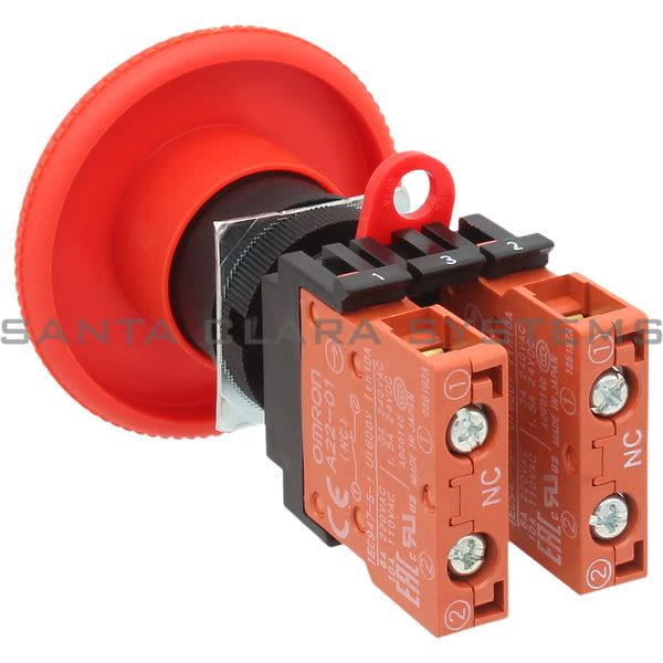 Omron A22E-L-02 Emeregency Stop Push Button Switch Product Image