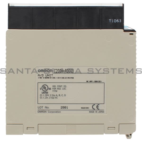 Omron C200H-AD003 Analog to Digital Module 8 Point Product Image