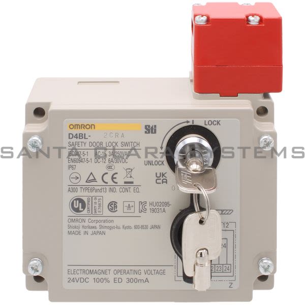 Omron D4BL-2CRA Safety Door Lock Switch Product Image