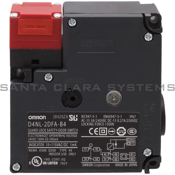 Omron D4NL-2DFA-B4 Safety Door Switch Product Image