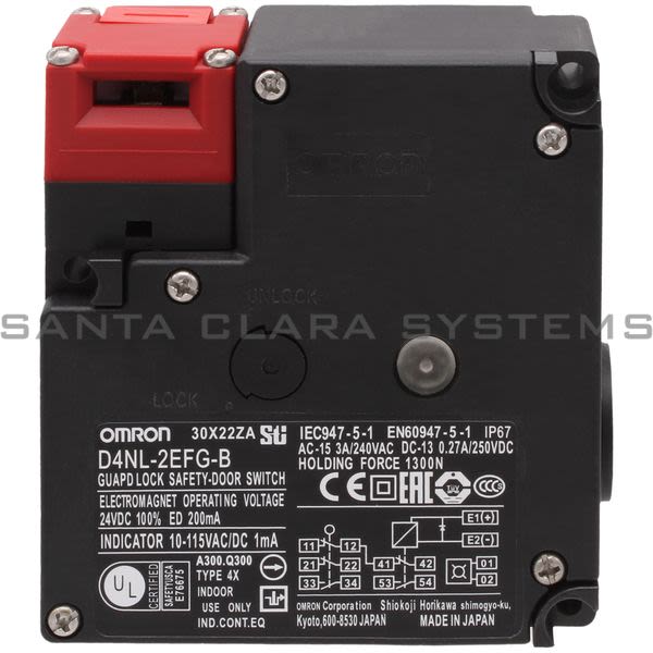 Omron D4NL-2EFG-B Safety Limit Switch  Product Image