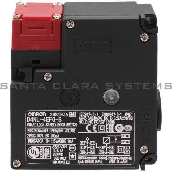 Omron D4NL-4EFG-B Guard Lock Safety Door Switch Product Image