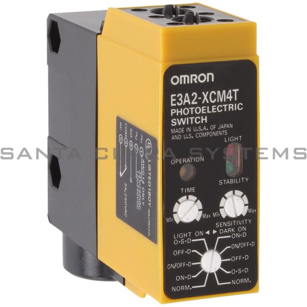 Omron E3A2-XCM4T Photoelectric Sensor | Fiber-Optic With Relay Output Product Image