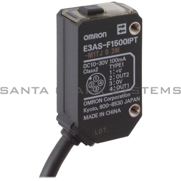 Omron E3AS-F1500IPT-M1TJ0.3M Time of Flight Photoelectric Sensor Product Image
