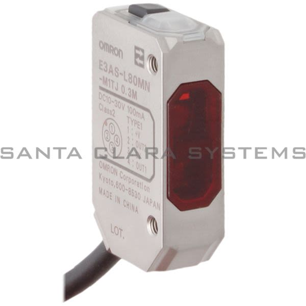 Omron E3AS-L80MN-M1TJ0.3M Photoelectric Sensor with Background Suppression Product Image