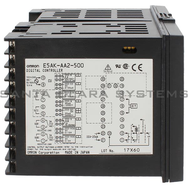 Omron E5AK-AA2-500-AC100-240 Temperature Controller Product Image