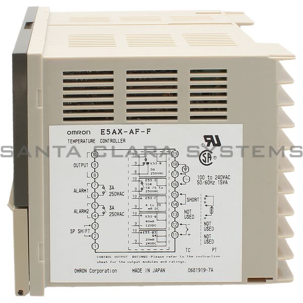 Omron E5AX-AF-F Temperature Controller Product Image