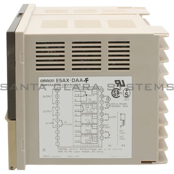 Omron E5AX-DAA-F Temperature Controller Product Image