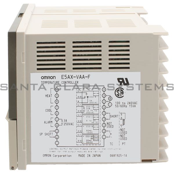 Omron E5AX-VAA-F Temp Controller 174652 Product Image