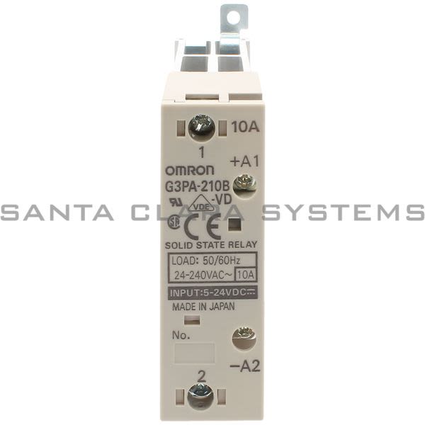 Omron G3PA-210B-VD Solid State Relay 5-24 VDC Product Image