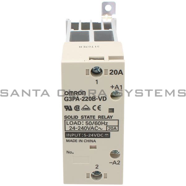 Omron G3PA-220B-VD-DC5-24 Solid State Relay 5-24 VDC Product Image