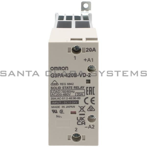 Omron G3PA-420B-VD-2 Solid State Relay Product Image