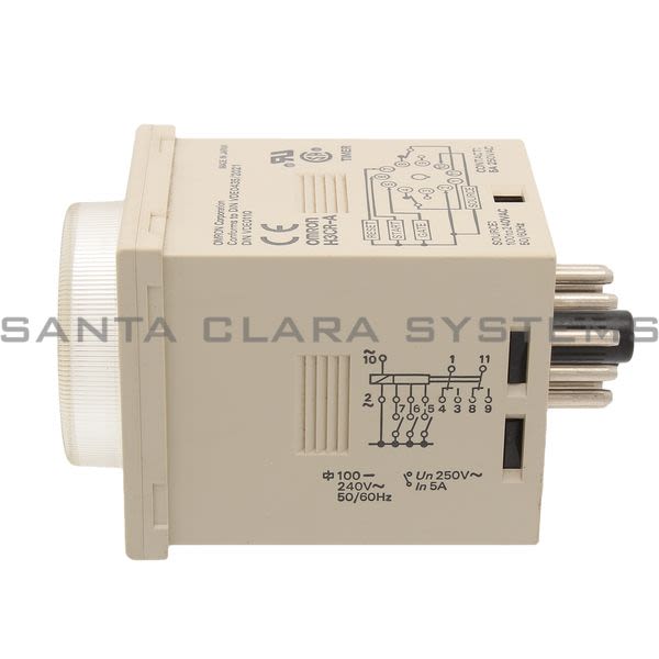 Omron H3CR-A-AC100-240 Timer 1.2S to 300H 100 to 240 VAC Product Image