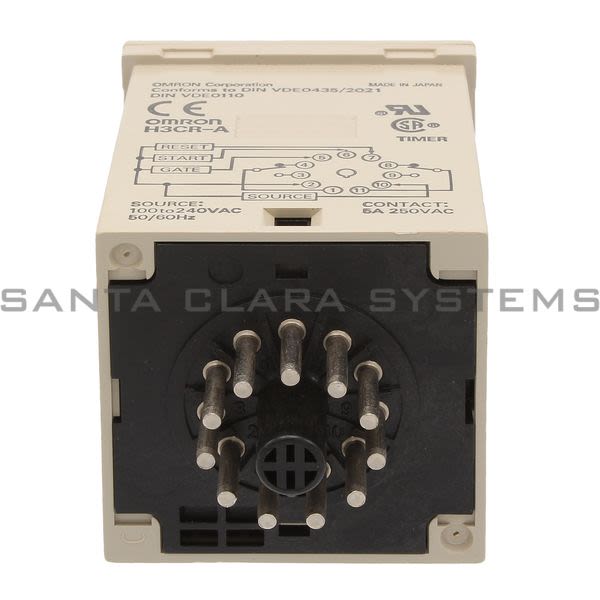 Omron H3CR-A-AC100-240 Timer 1.2S to 300H 100 to 240 VAC Product Image