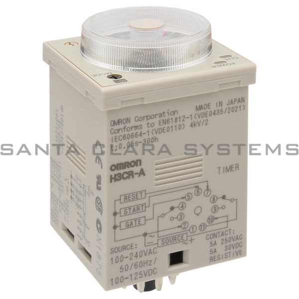 Omron H3CR-A-AC100-240-DC100-125 Timer 1.2 sec to 300 h Product Image