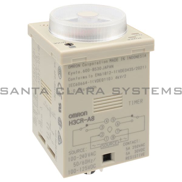 Omron H3CR-A8-AC100-240-DC100-125 Solid State Timer Product Image