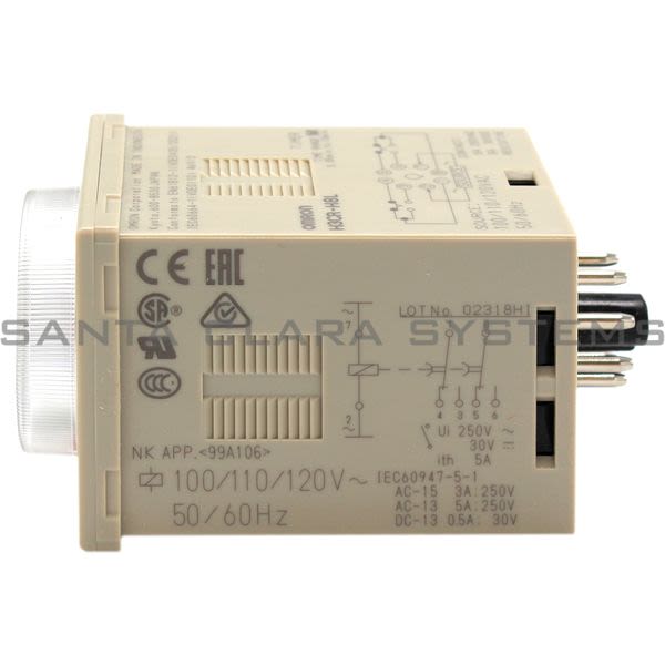 Omron H3CR-H8L-AC100-120M Timer (Power Off Delay) Product Image