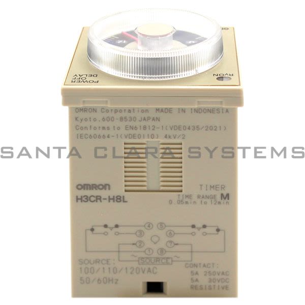 Omron H3CR-H8L-AC100-120M Timer (Power Off Delay) Product Image