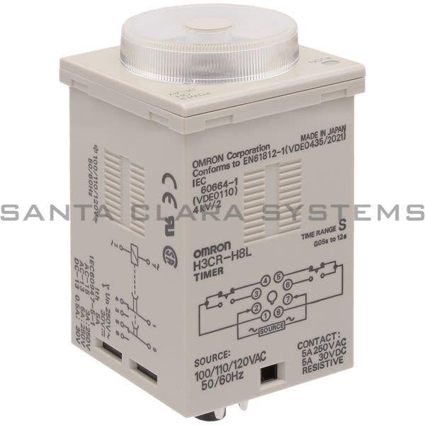 Omron H3CR-H8L-AC100-120S Timer (Power Off Delay) Product Image