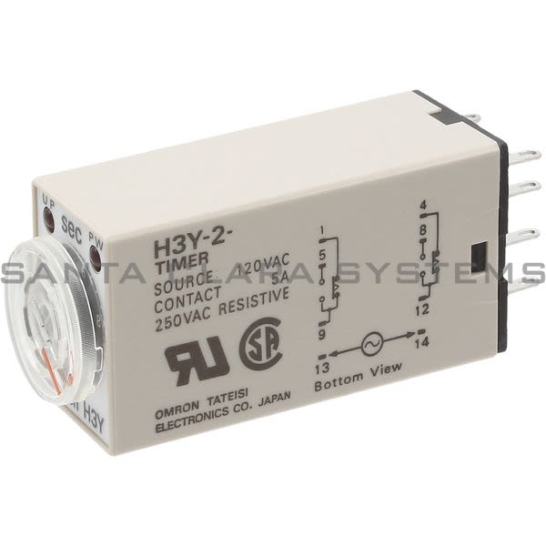 Omron H3Y-2-10S-AC100-120 Timer Relay Product Image