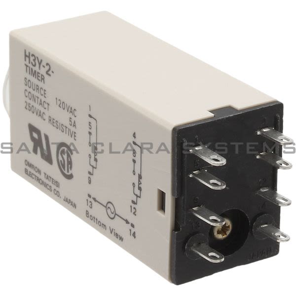 Omron H3Y-2-10S-AC100-120 Timer Relay Product Image