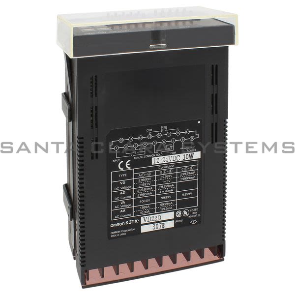Omron K3TX-VD22D-DC12-24V Panel Meter Product Image