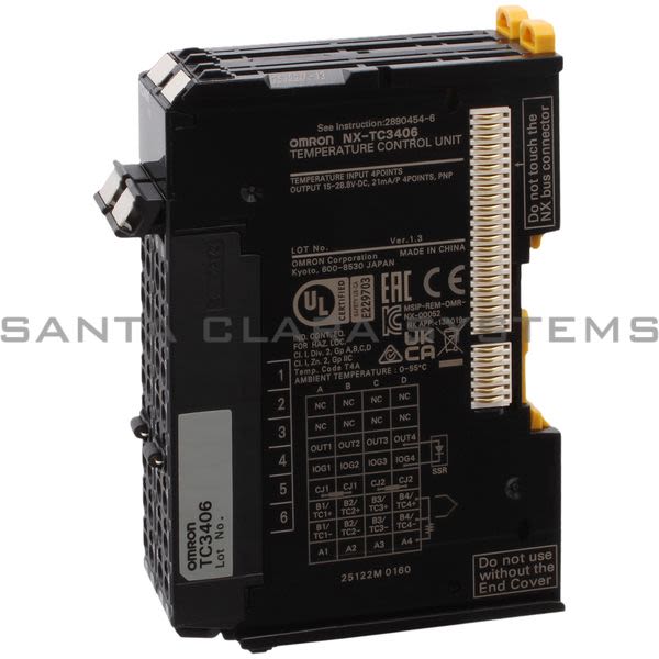 Omron NX-TC3406 4-channel Temperature Control Unit Product Image