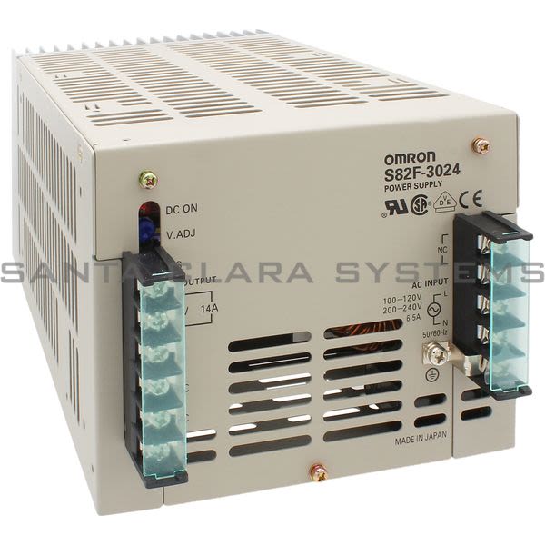 Omron S82F-3024 Input 100-120 VAC 200-240 VAC Output 24 VDC 14 amp Product Image