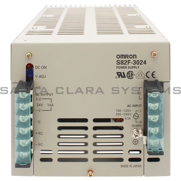 Omron S82F-3024 Input 100-120 VAC 200-240 VAC Output 24 VDC 14 amp Product Image