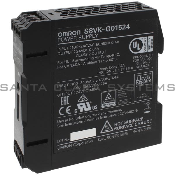 Omron S8VK-G01524 Power Supply Product Image